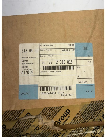 Disque de frein avant gauche neuf BMW R 1100 RT 1996  -  2001