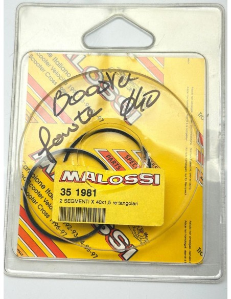 Paire de segments fonte Sport Malossi (Ø40mm) NEUF YAMAHA BWS 1995 - 2014