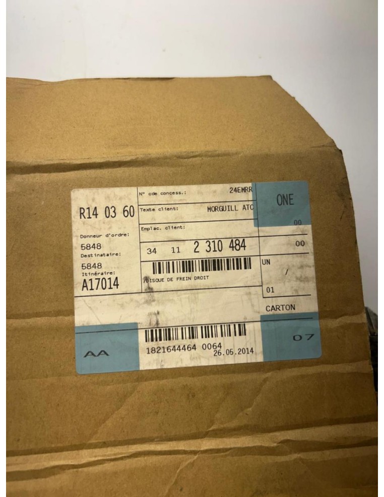 Disque de frein avant droit BMW R 1100 RT 1992 - 2001