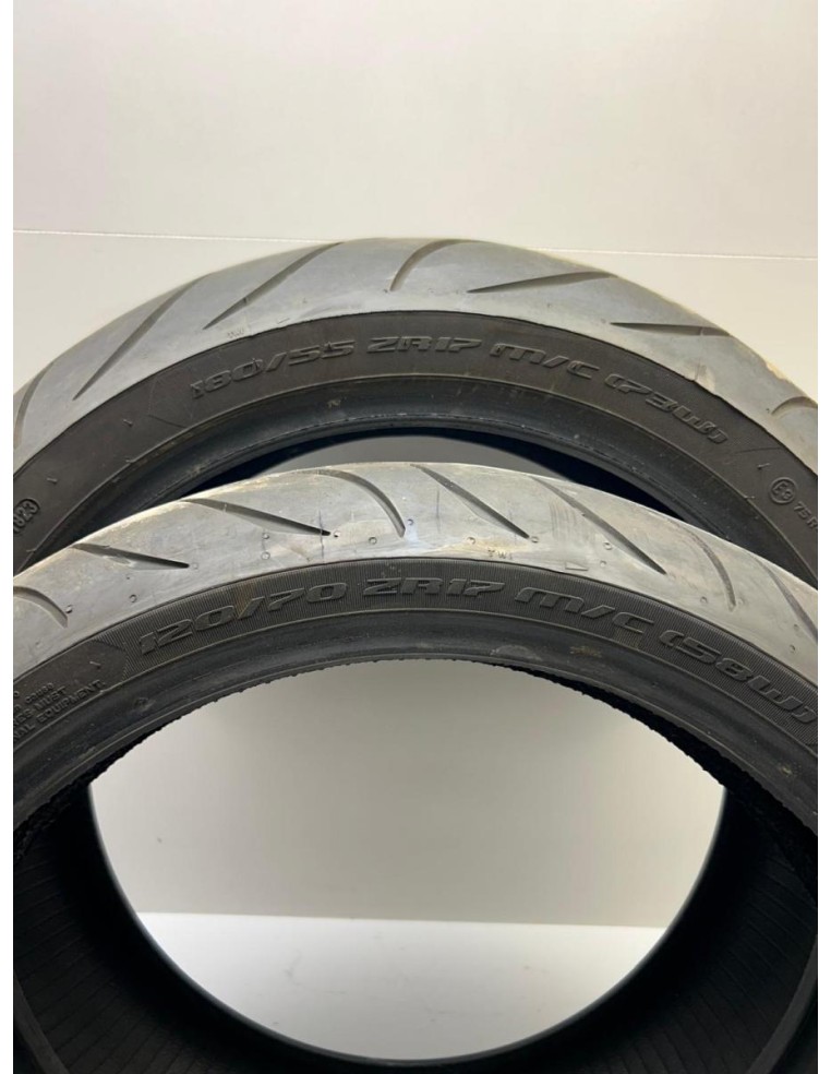 Train pneus Metzeler Sportec M7 RR 120 70 17 / 180 55 17 Occasion