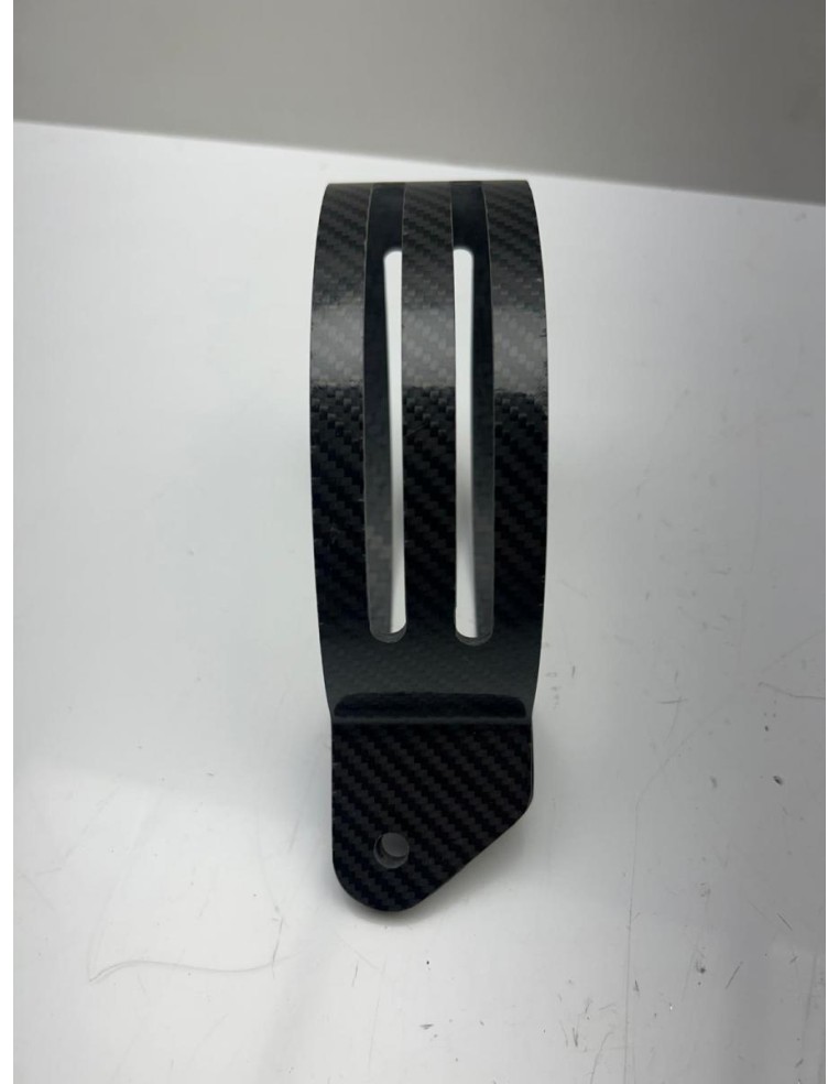 Support échappement LeoVince carbon Ovale