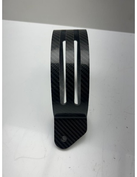 Support échappement LeoVince carbon Ovale