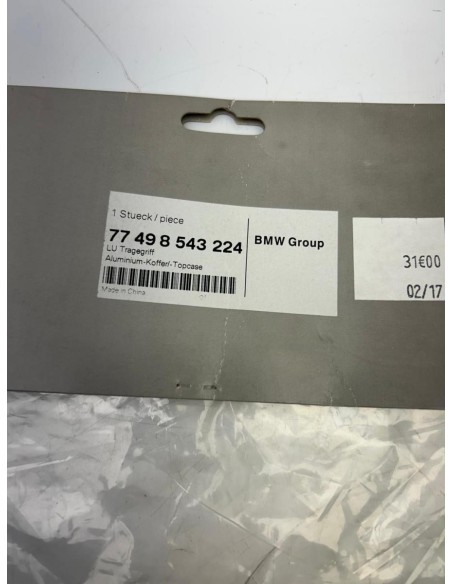 Poignées transport valises/ top case alu Adaptable BMW 2000 - 2025