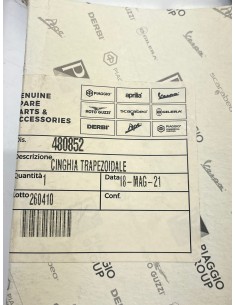 Courroie de transmission PIAGGIO 50 Fly 2T 2004 - 2011 2