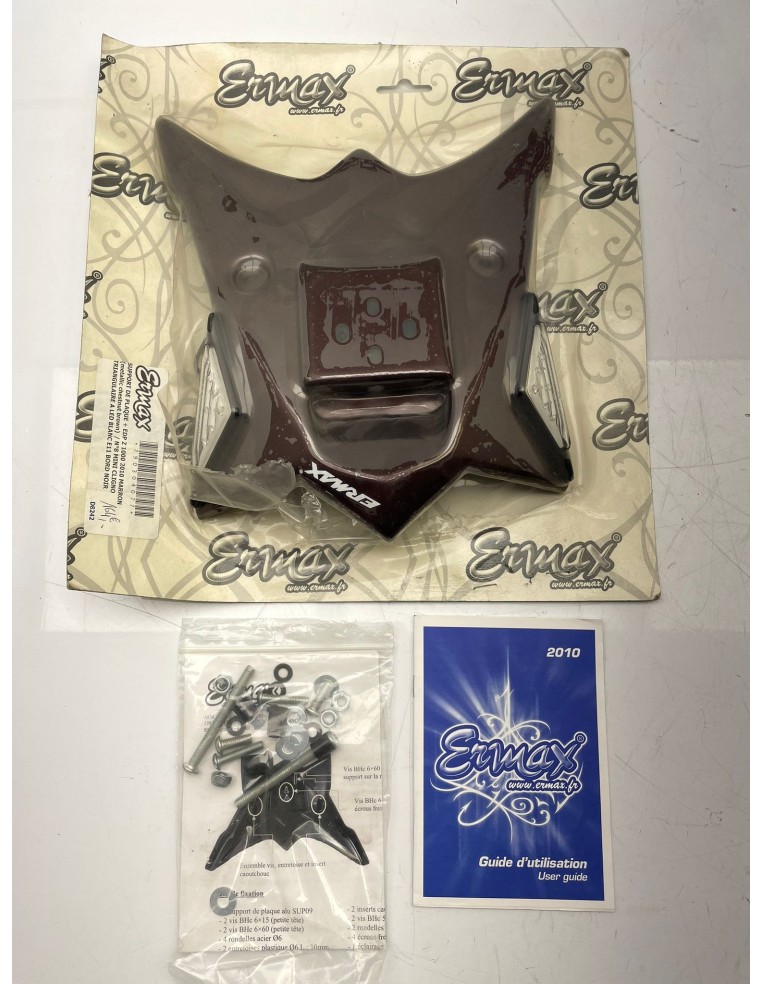 Support de plaque ERMAX pour KAWASAKI Z1000 années 2010 / 2013 D8242